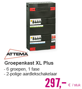 ATTEMA Click-mate XL Plus groepenkast (6 groepen, 1 fase) | HORNBACH