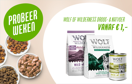 Wolf of Wilderness Droog- & Natvoer vanaf €1,-