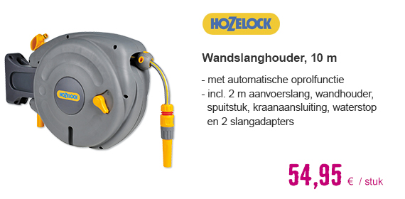 HOZELOCK Wandslanghouder Mini Autoreel 10 m | HORNBACH