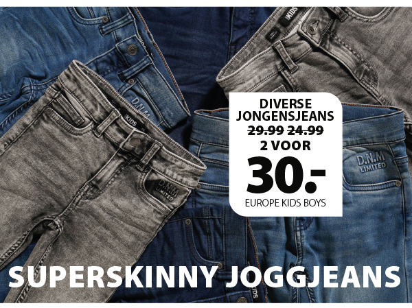 Diverse jongensjeans 2 voor 30 euro