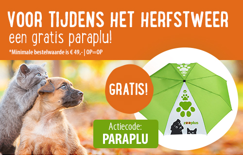 Ontvang een paraplu gratis!