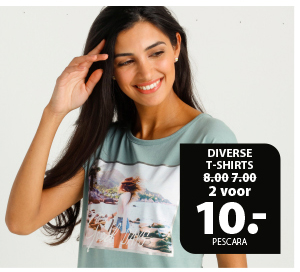 Diverse t-shirts 2 voor 10 euro