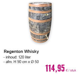 Regenton Wishky geborsteld 120l