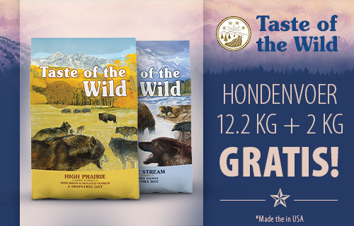 12.2 kg + 2 kg gratis! Taste of the Wild hondenvoer