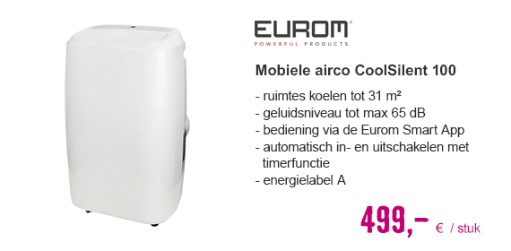 EUROM Mobiele airco CoolSilent 100 Wifi | HORNBACH