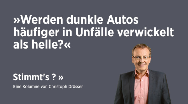 Stimmt's – Werden dunkle Autos häufiger in Unfälle verwickelt als helle?