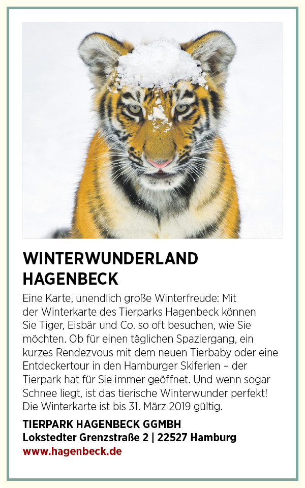 Anzeige: SVOE Weihnachtsboutique – Tierpark Hagenbeck & Gobi