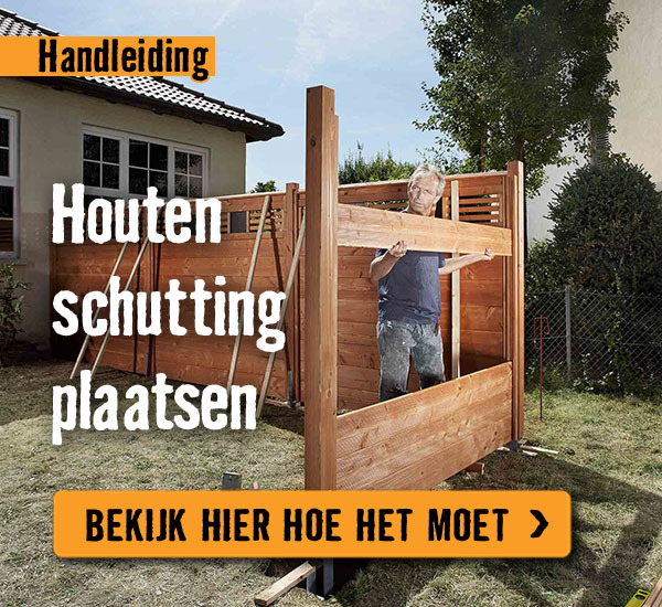Houten schutting plaatsen | HORNBACH