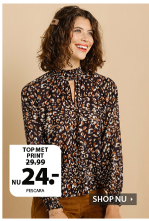 Top met print