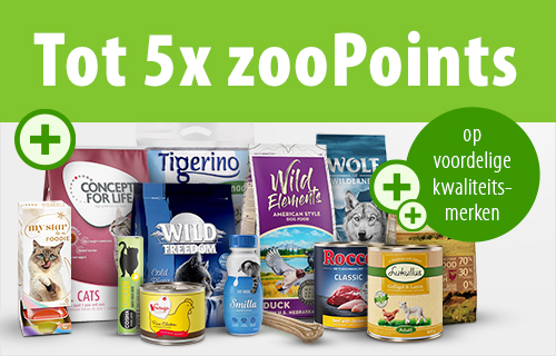 5x zooPoints op onze voordelige kwaliteitsmerken!