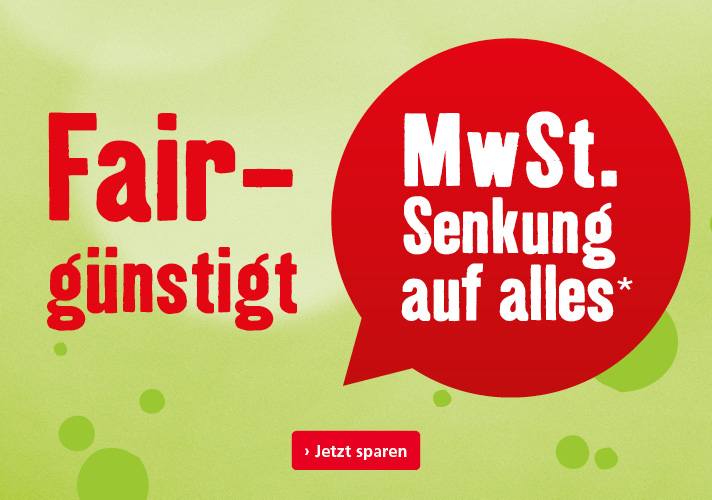 MwST. Senkung auf alles!