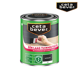 CETABEVER Één laag tuinhoutbeits antraciet mat 750 ml | HORNBACH