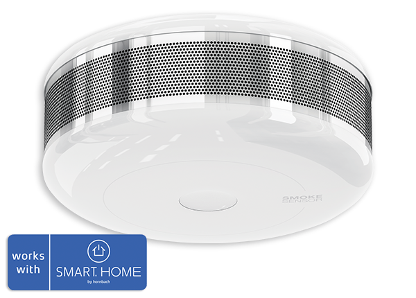 Fibaro Rauchmelder mit Temperatursensor - Kompatibel mit SMART HOME by hornbach EN14604:2002