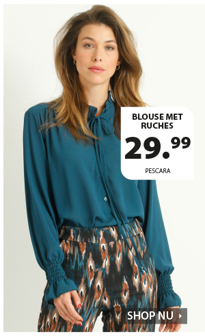 Blouse met ruches