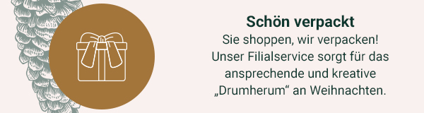 Schön verpackt - Sie shoppen, wir verpacken