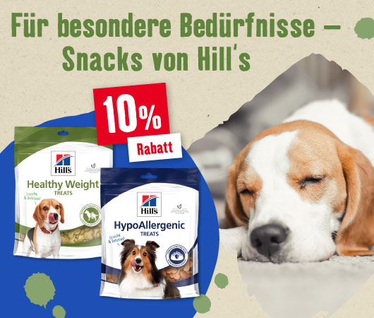 10% auf Snacks von Hills