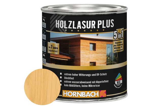 HORNBACH Holzlasur Plus farblos 375 ml