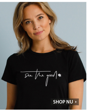 Zwart T-shirt met print voor 15.99 euro