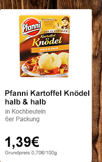 Pfanni Kartoffel Knödel halb & halb >>