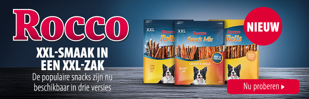 Nieuw, XXL zakken Rocco snacks!