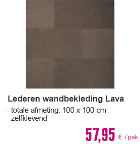 ENZO PELLINI Lederen wandbekleding lava patchwork 100x100 cm | HORNBACH