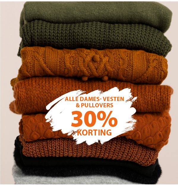 Alle dames pullovers en vesten