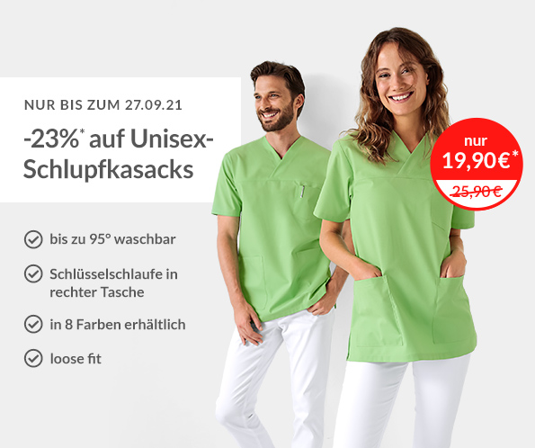 -23% auf Unisex-Schlupfkasacks