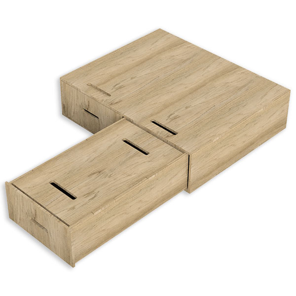 Buildify Campingbox Ben Heckschubladensystem für VW 900x1106x285 mm (LxBxH)