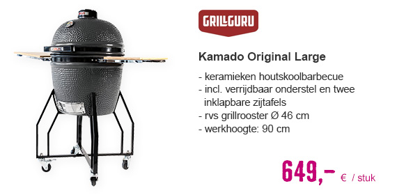 GRILL GURU Kamado Original Large grijs Ø 46 cm | HORNBACH