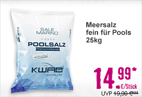 Meersalz fein für Pools 25kg