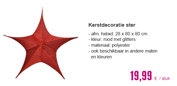 Ster rood Ø 80 H 28 cm | HORNBACH