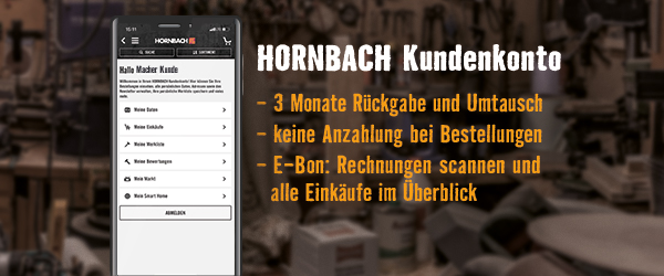 Das HORNBACH Kundenkonto