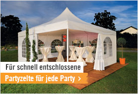 Sortiment Partyzelte