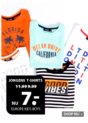 Jongens T-shirts vanaf 7 euro