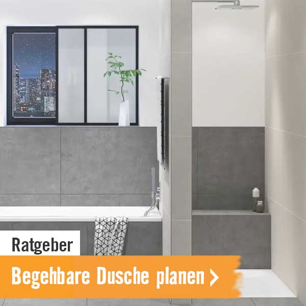 HORNBACH Ratgeber: Behgehbare Dusche planen