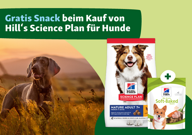 Gratis Snack beim Kauf von Hill´s Science Plan