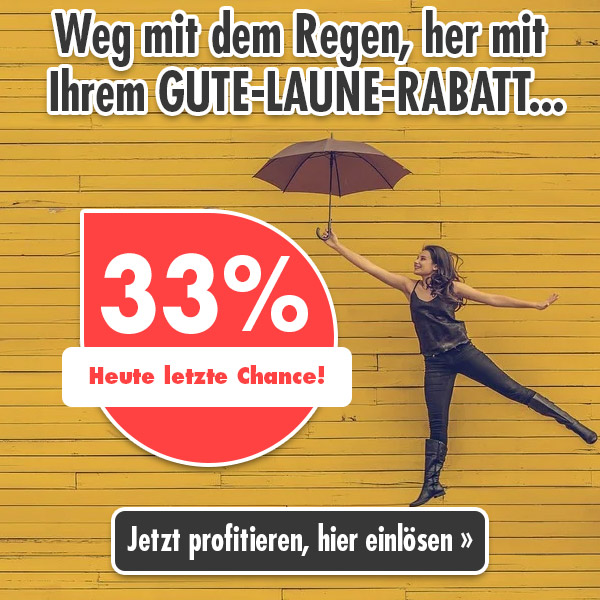 Ihr 33% Rabatt liegt bereit!