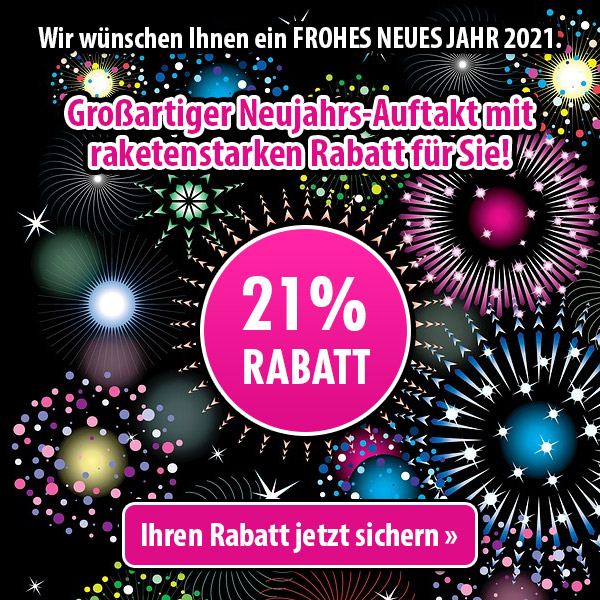 21% Neujahrsrabatt!