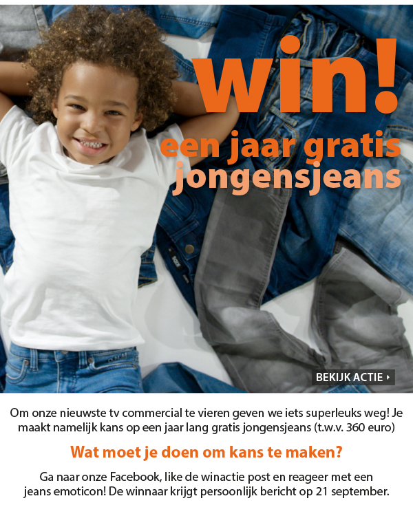 Win een jaar gratis jongensjeans!