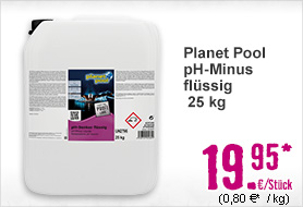 pH-Minus flüssig Planet Pool 25 kg