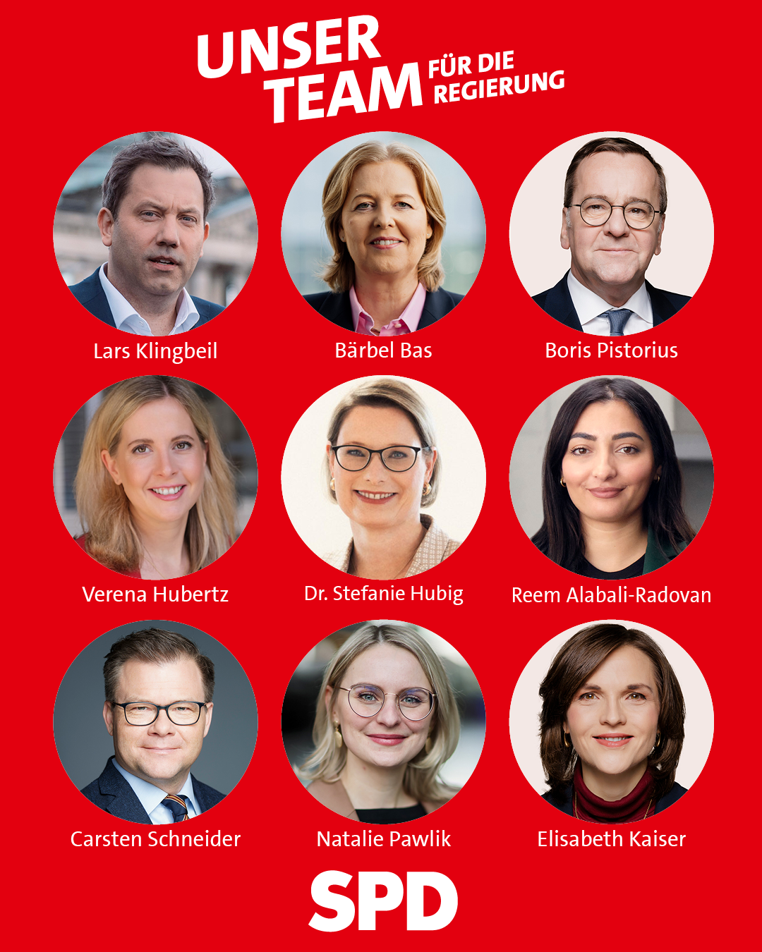 Unser Team SPD Regierung