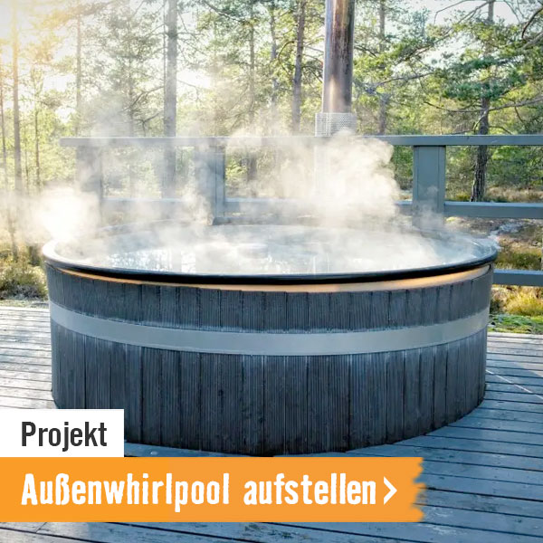 Außenwhirlpool aufstellen