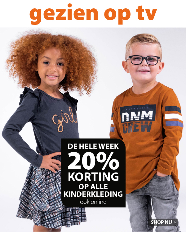 De hele week 20% korting op alle kinderkleding