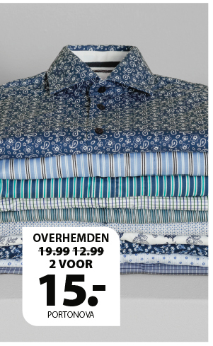 Heren overhemden - 2 voor 15 euro.