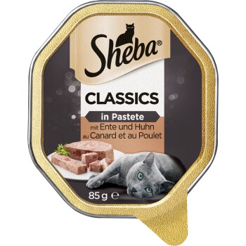 Sheba Classics in Pastete 22x85g mit Ente & Huhn