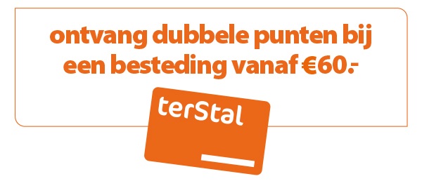 Alleen vandaag nog: Ontvang dubbele punten bij een besteding vanaf € 60