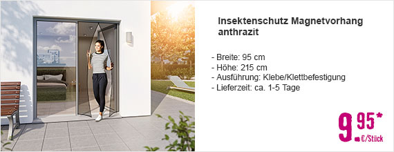 Insektenschutz Magnetvorhang anthrazit im Onlineshop