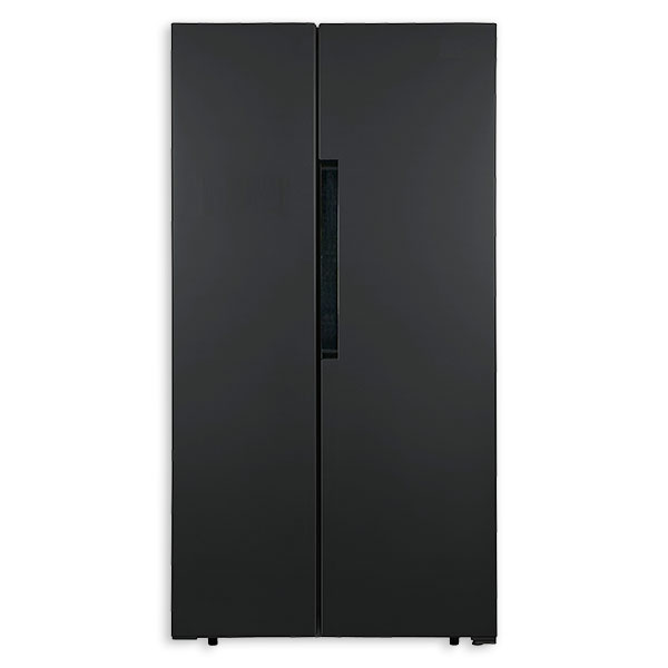 Side by Side Kühlschrank PKM SBS440.4A+NF B BxHxT 83,6 x 178 x 63,6 cm Kühlteil 271 l Gefrierteil 165 l 398 kWh/Jahr schwarz