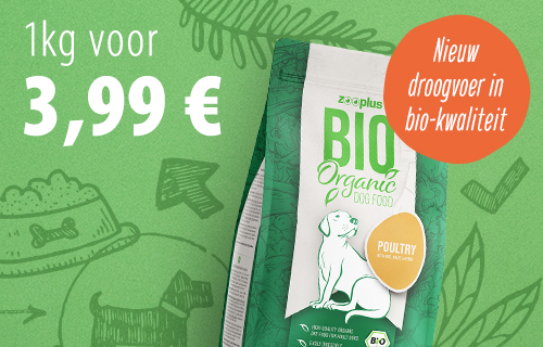 Extra voordelig! 1kg zooplus Bio Gevogelte hondenvoer