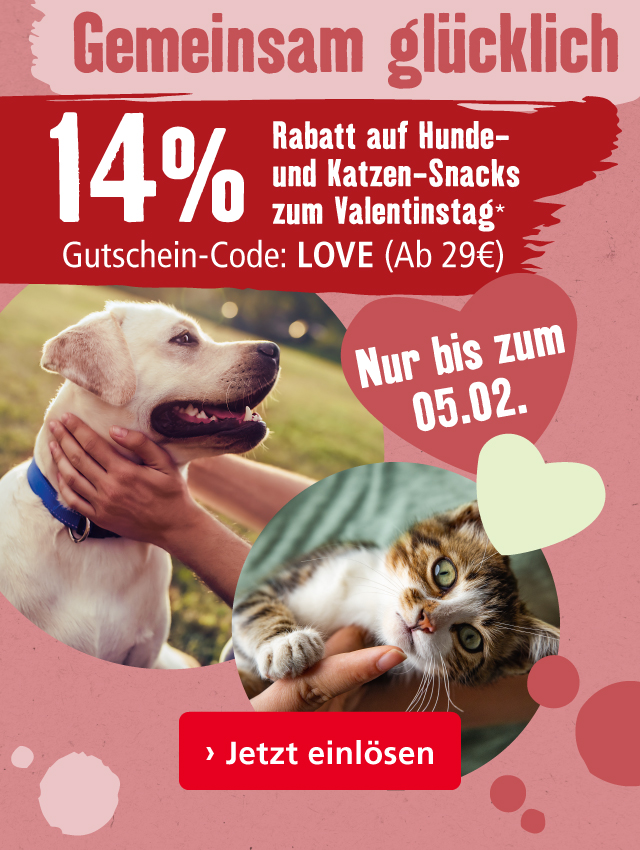 14% auf Snacks zum Valentinstag!